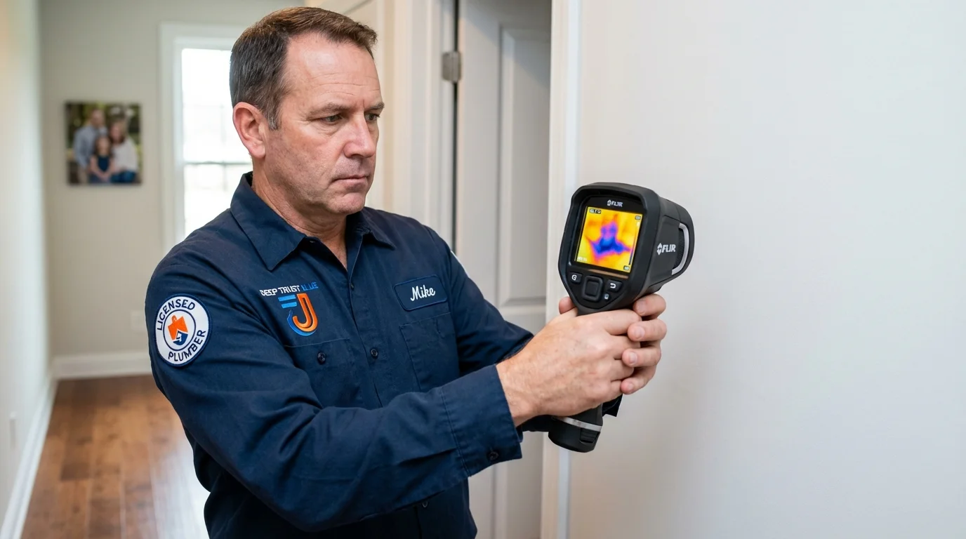 Thermal imaging leak detection by Johns Plumbing LLC in Weslaco